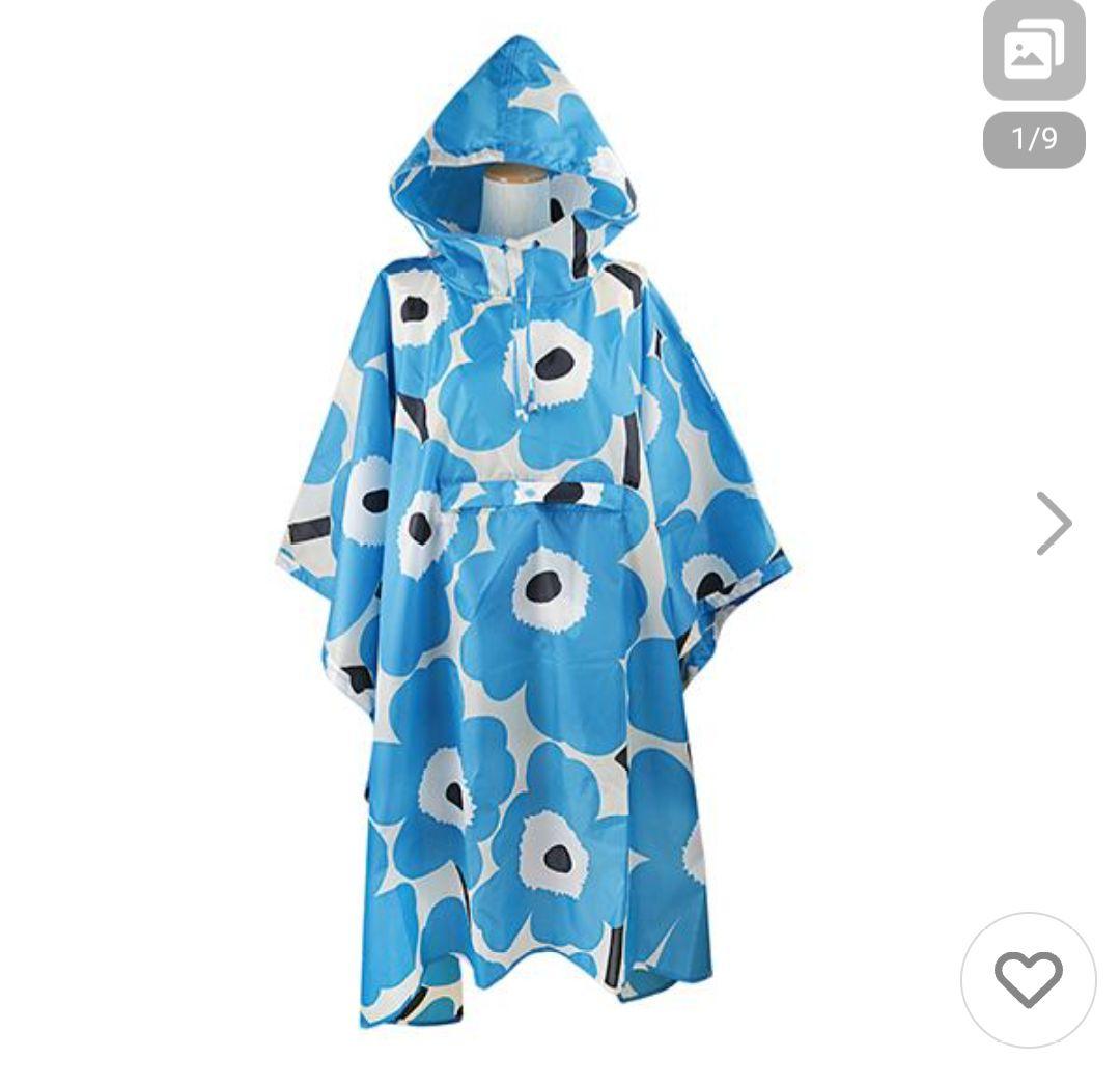 新品未使用未開封マリメッコmarimekkoレインポンチョ　ウニッコ　国内正規品