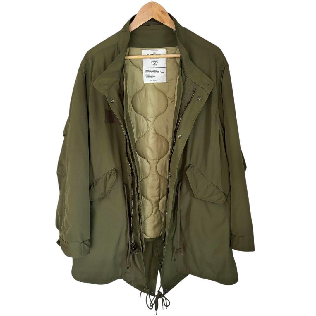 HOUSTON 米軍 M-65 モッズコート ミリタリージャケット オリーブ