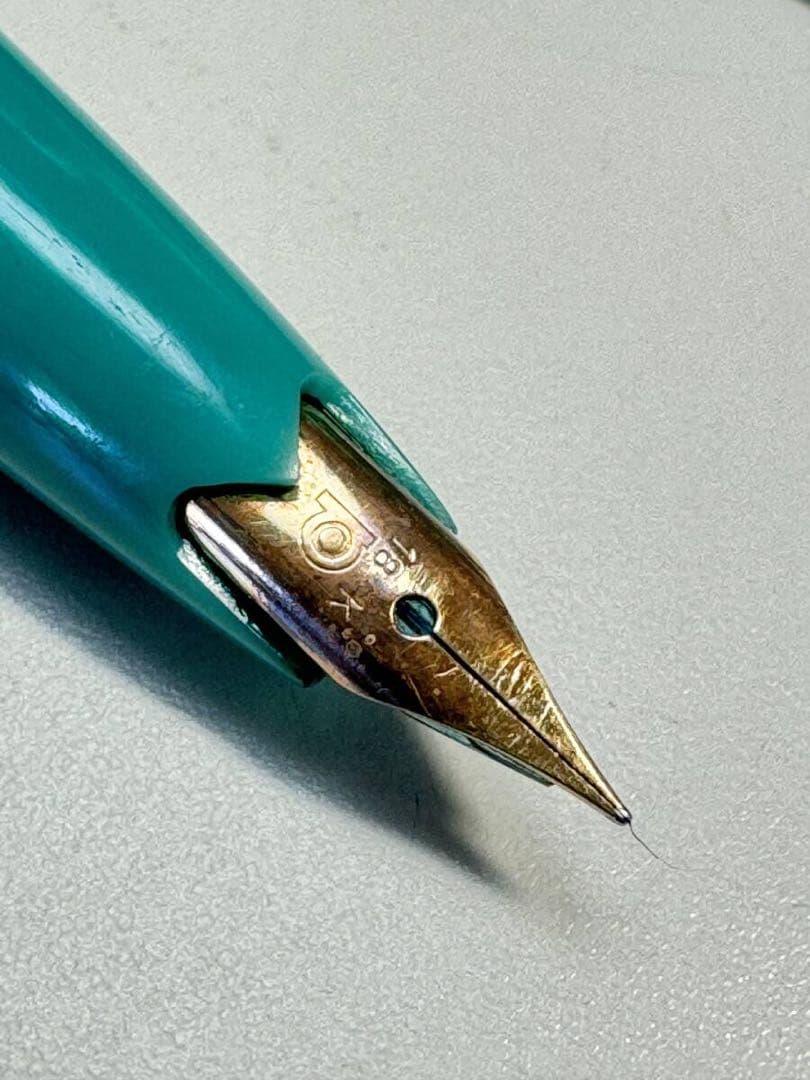 P576 PLATINUM 万年筆 2本 ペン先 18K 刻印 文房具