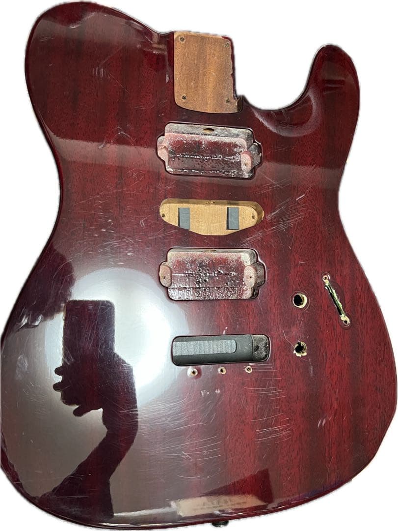 オーダー品 テレキャスター ボディー 半加工 HSH トレモロ