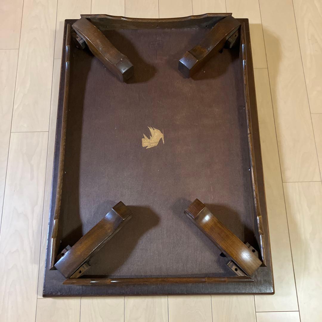 木製座卓 ダークブラウン シンプル折りたたみ式