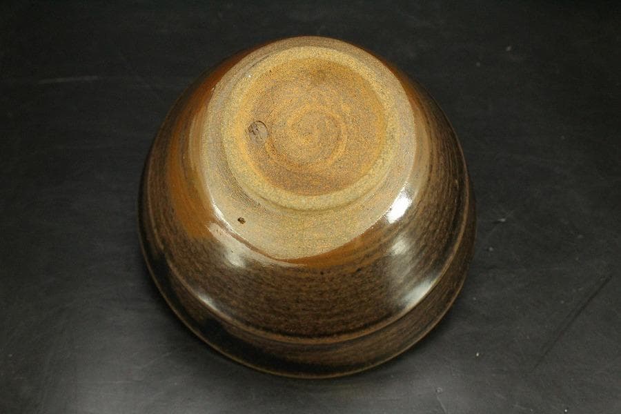 茶道具 膳所焼 茶碗 美品(ZE426)