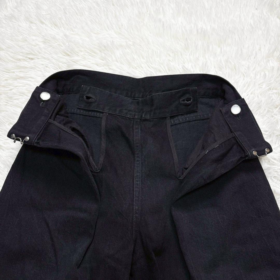 JOHN LAWRENCE SULLIVAN　ブラック　ワイドデニム 　XS