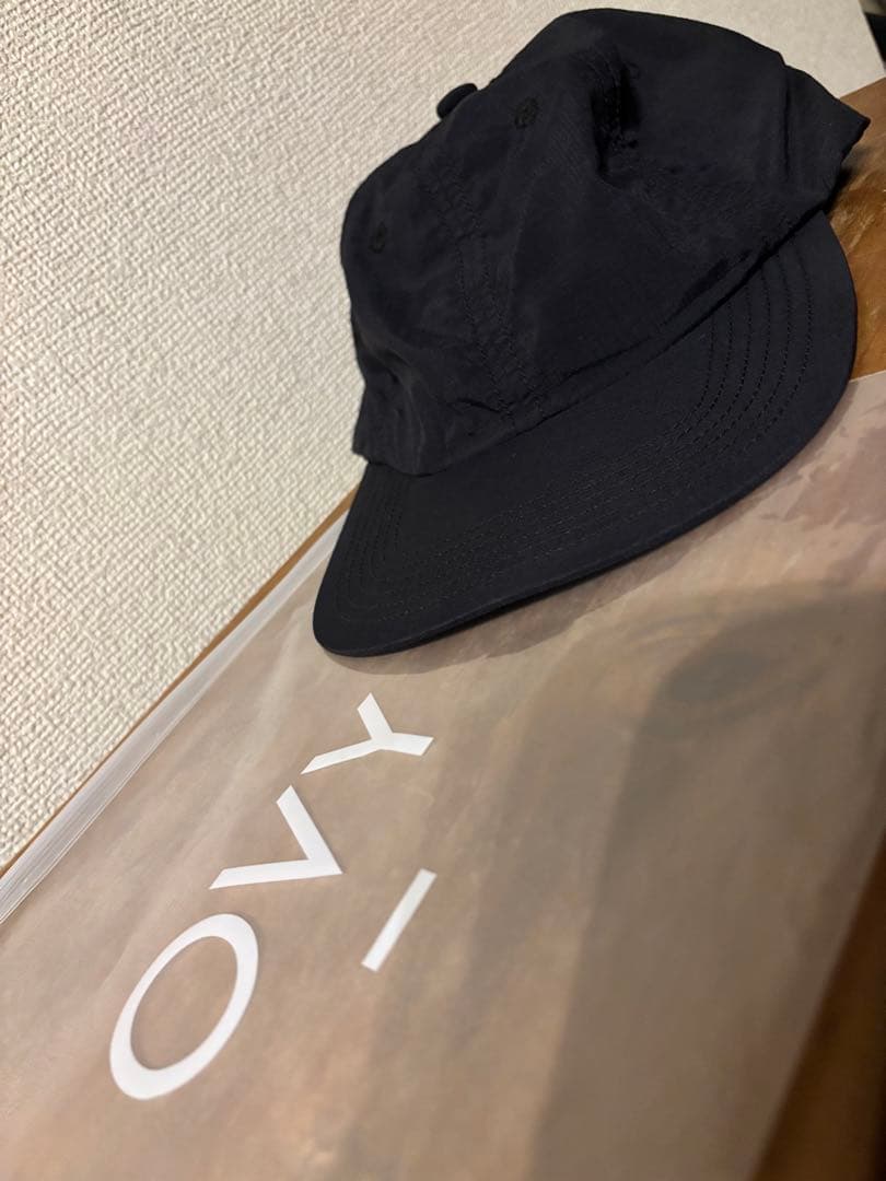 帽子 ovy nylon rip stop shirring 6panel cap