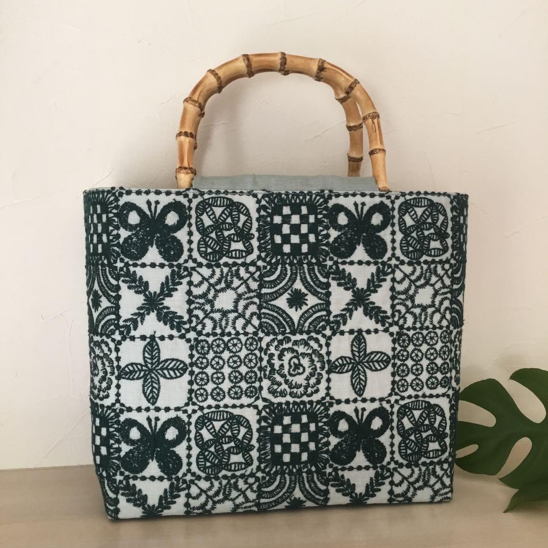 ミナペルホネン ♣︎forest tile♣︎ハンドメイドバッグ