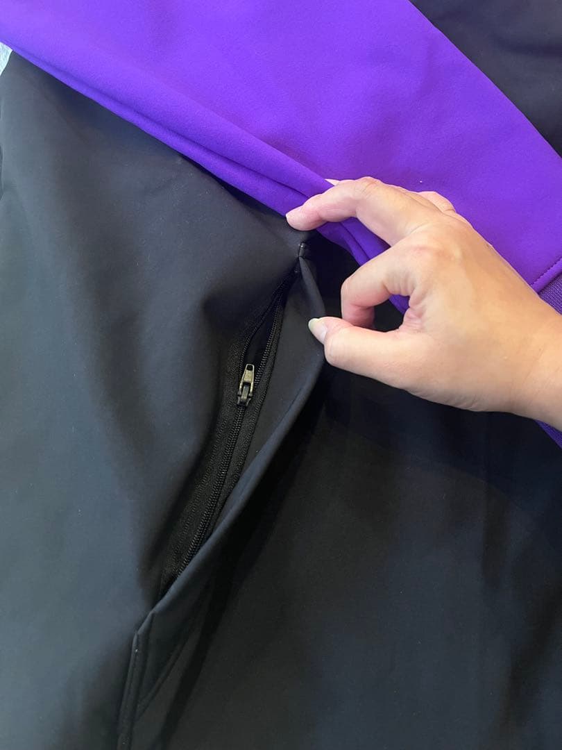 DRAGON 撥水加工パーカー　XL 紫/黒