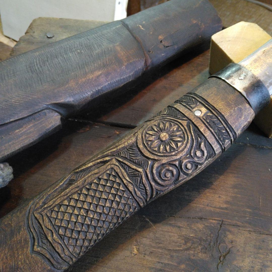 アイヌマキリ　タシロ　山刀骨董