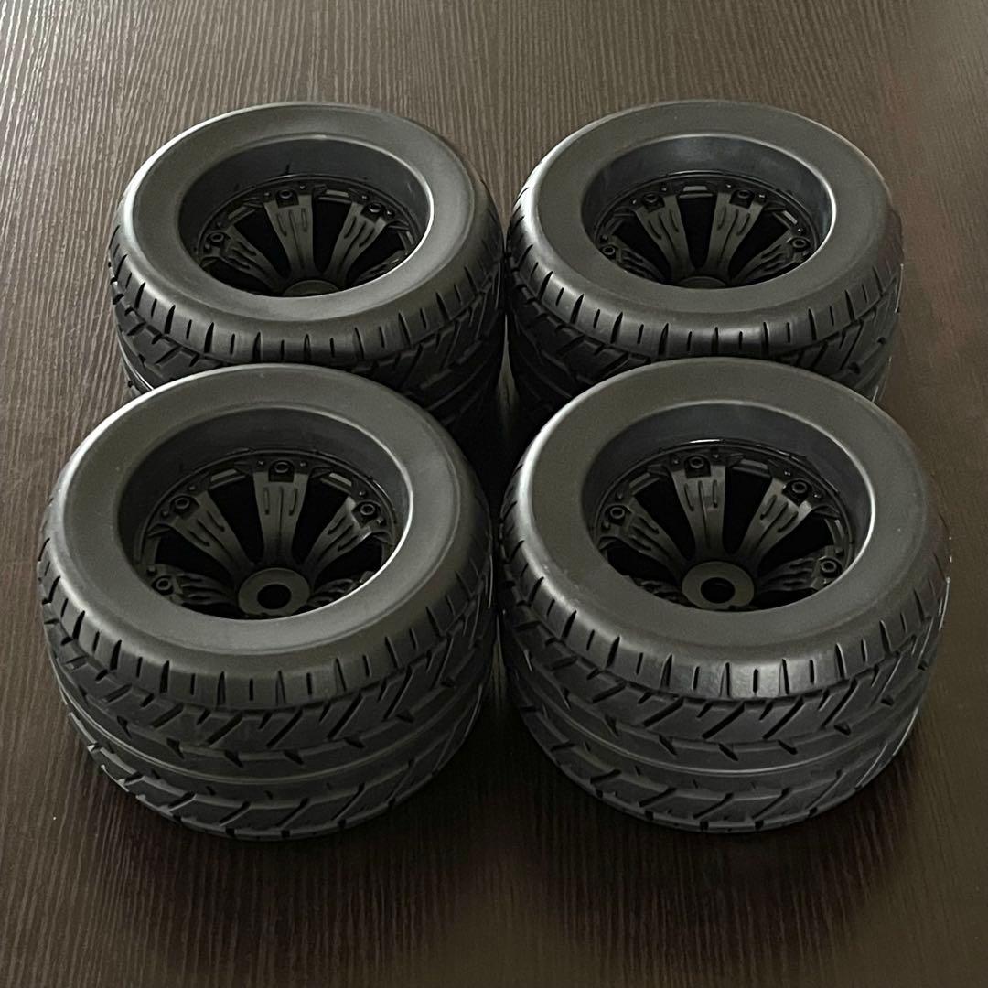 1/8 モントラタイヤホイール 17ミリ◆hpi サベージ モンスタートラック等