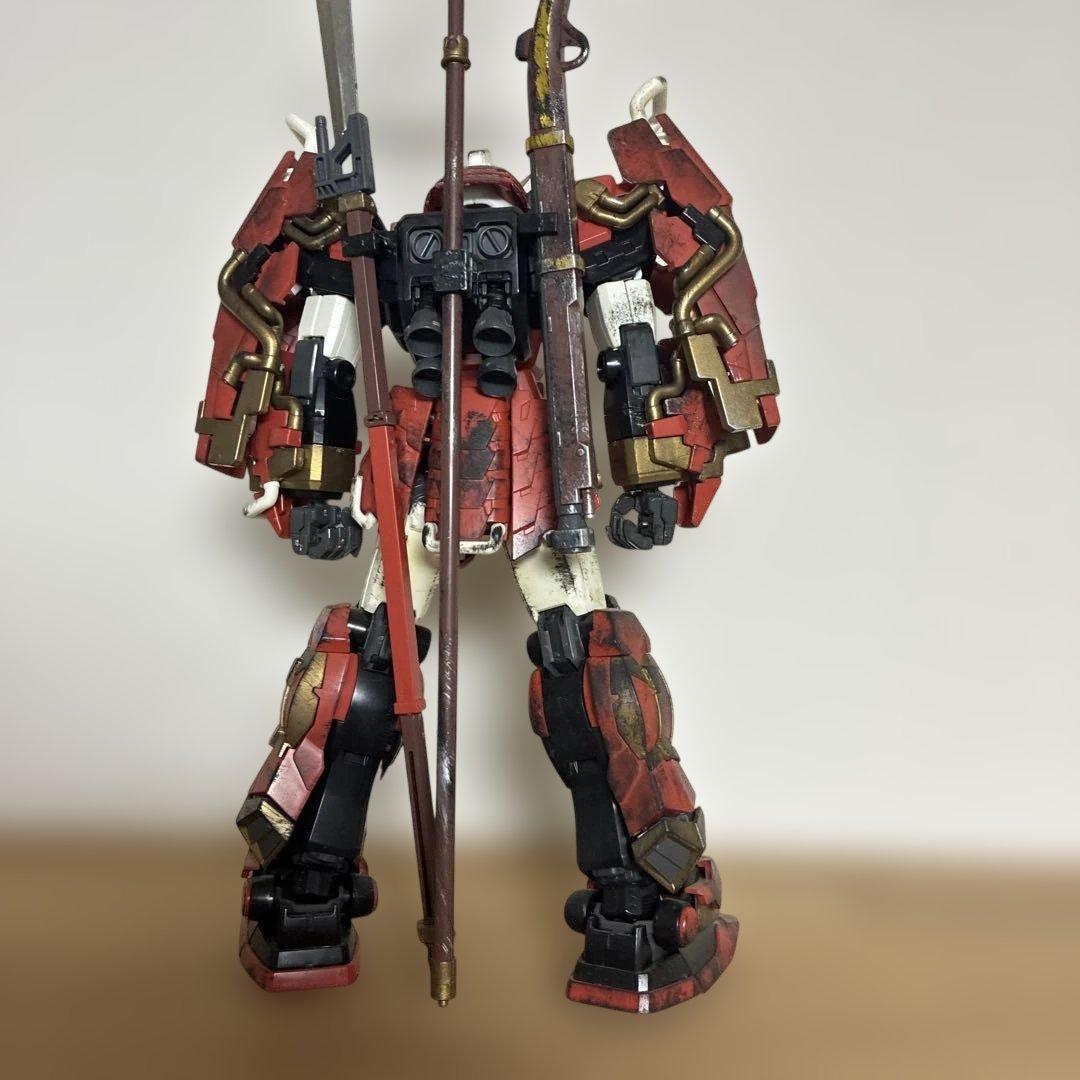 MG 真武者頑駄無 武者ガンダム プラモデル ガンプラ ウェザリング加工