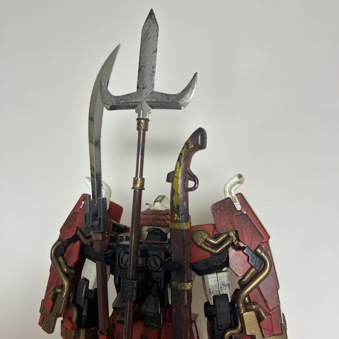 MG 真武者頑駄無 武者ガンダム プラモデル ガンプラ ウェザリング加工