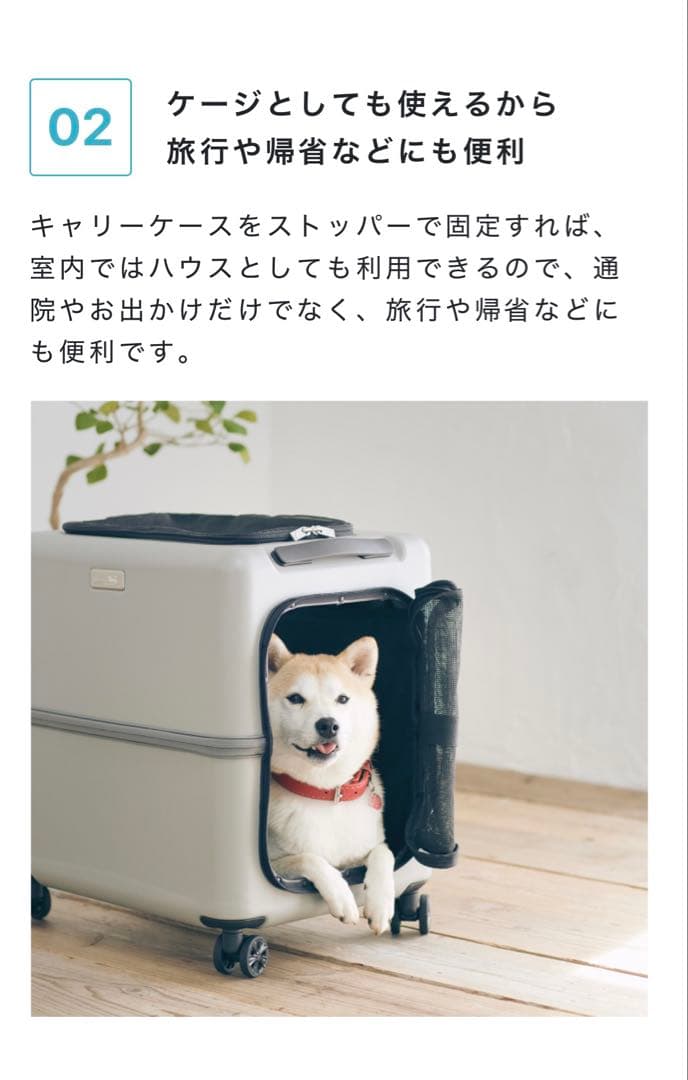 ペットキャリー petico ぺチコ　Mサイズ　水色