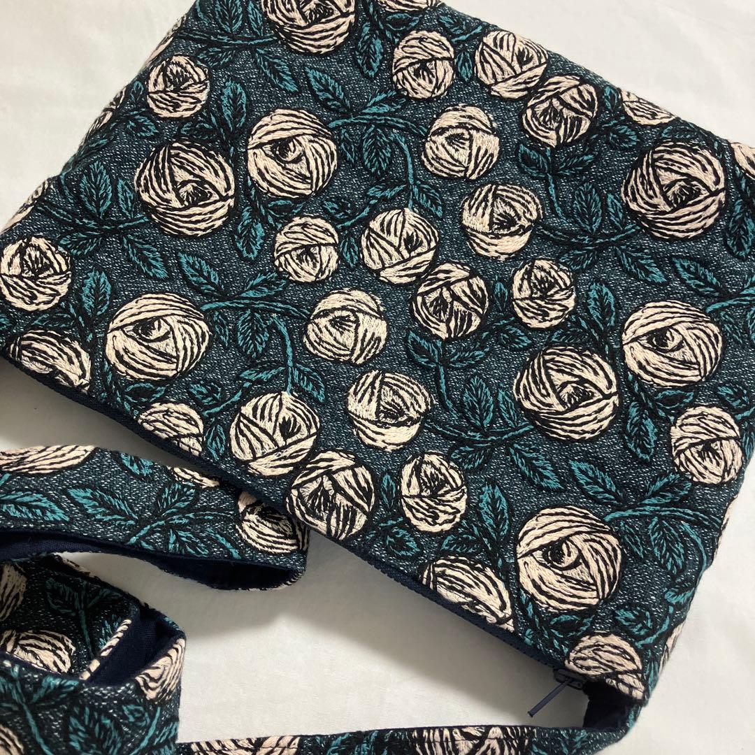 t)ミナペルホネン☆ハンドメイド パッチショルダーバッグ(rosy)