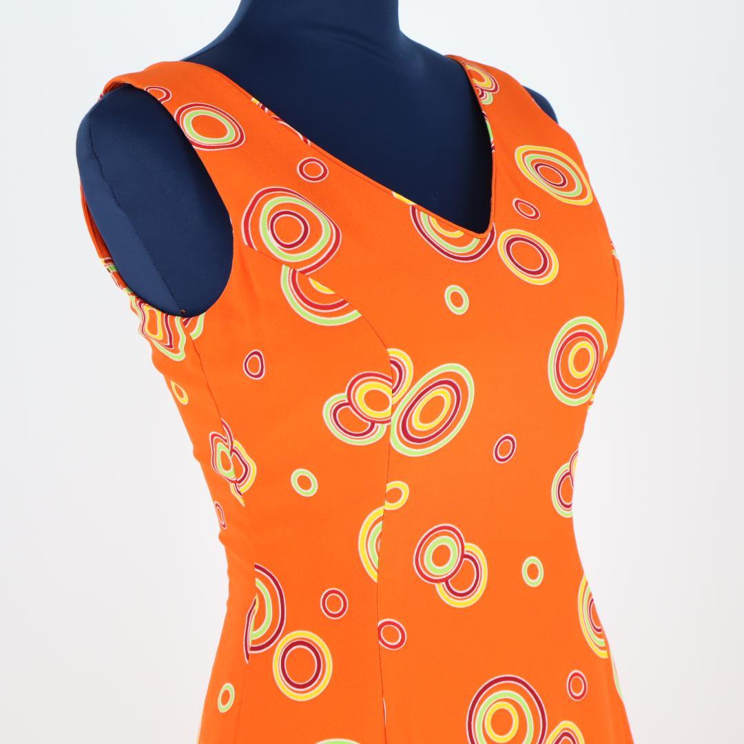 【美品 フラメンコ衣装】濃オレンジHERMOSA IBERIA イベリア ドレス