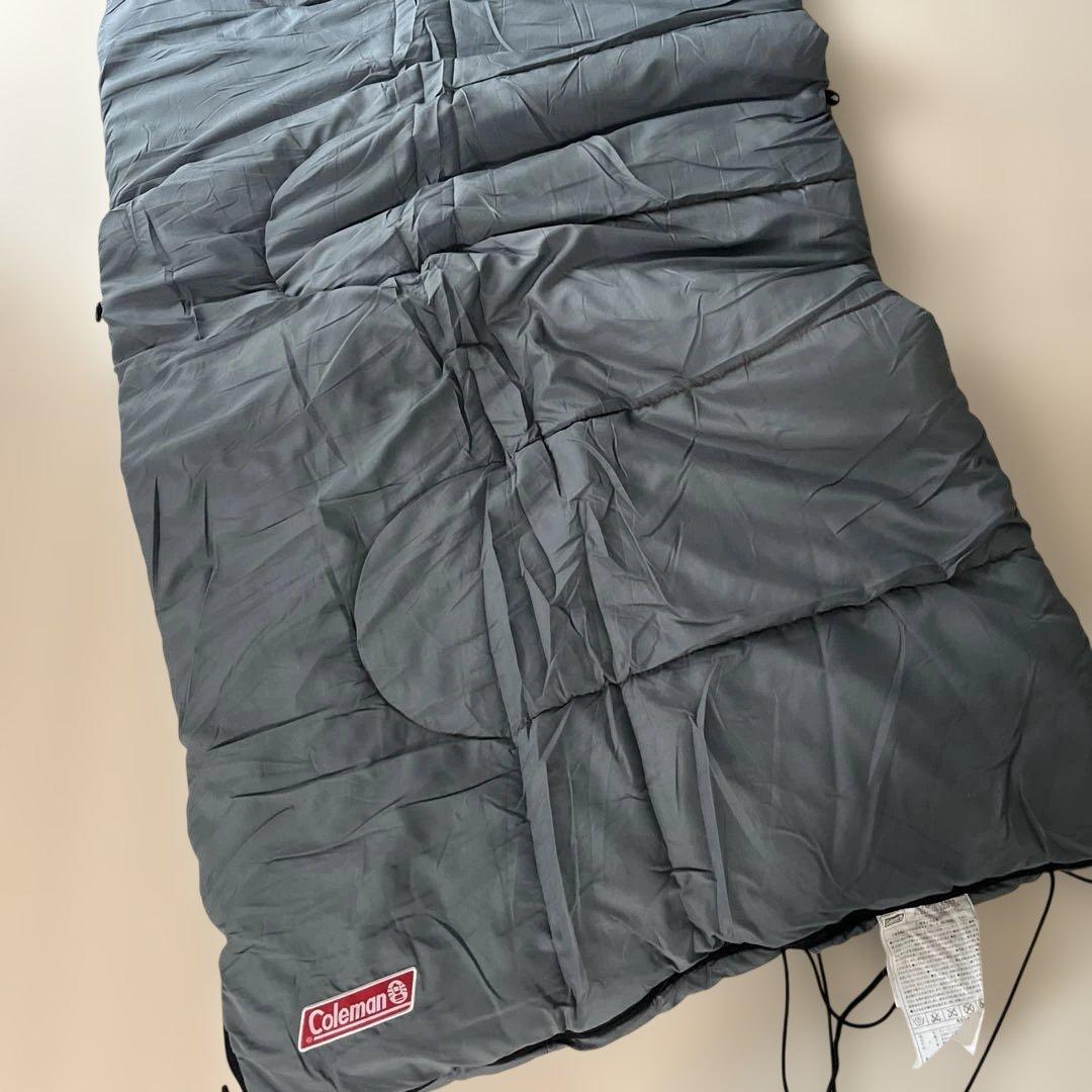 コールマン C5 シュラフ グレー/オレンジ 2個セット 寝袋 封筒型 キャンプ