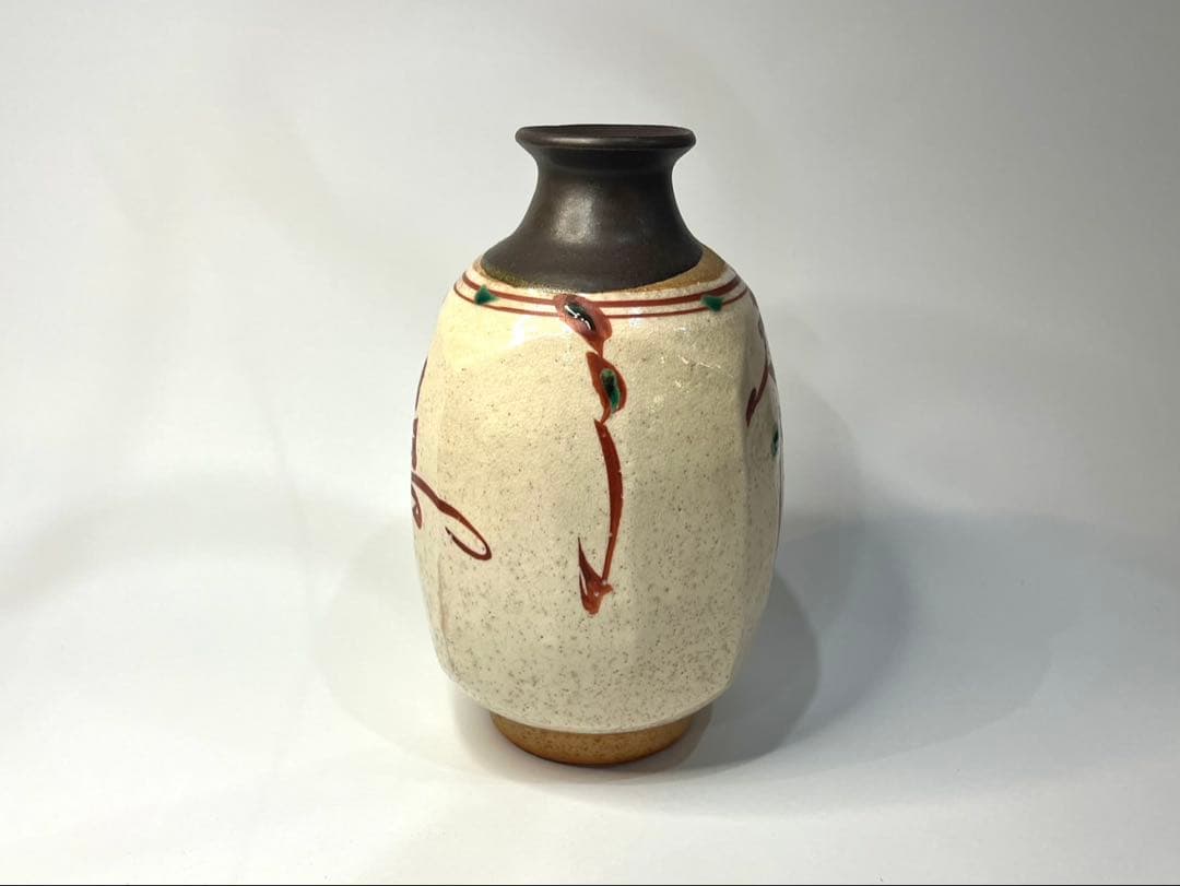 【人間国宝】藤本能堂 赤絵 花瓶