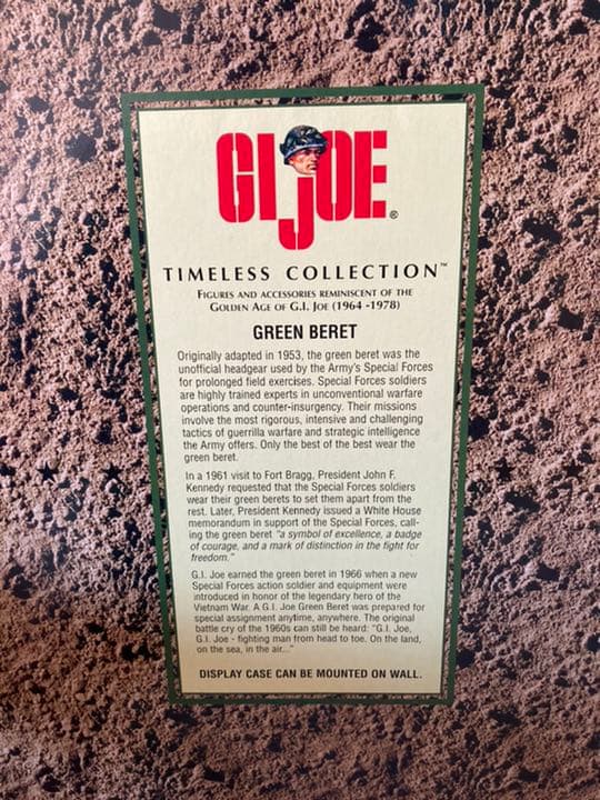 GIJOE GREEN BERET フィギュア