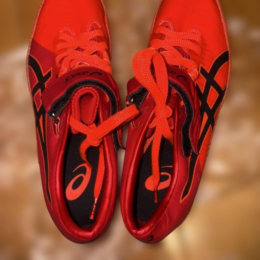 美品asics HIGH JUMP PRO2 R陸上スパイク走り高跳び右足踏切用