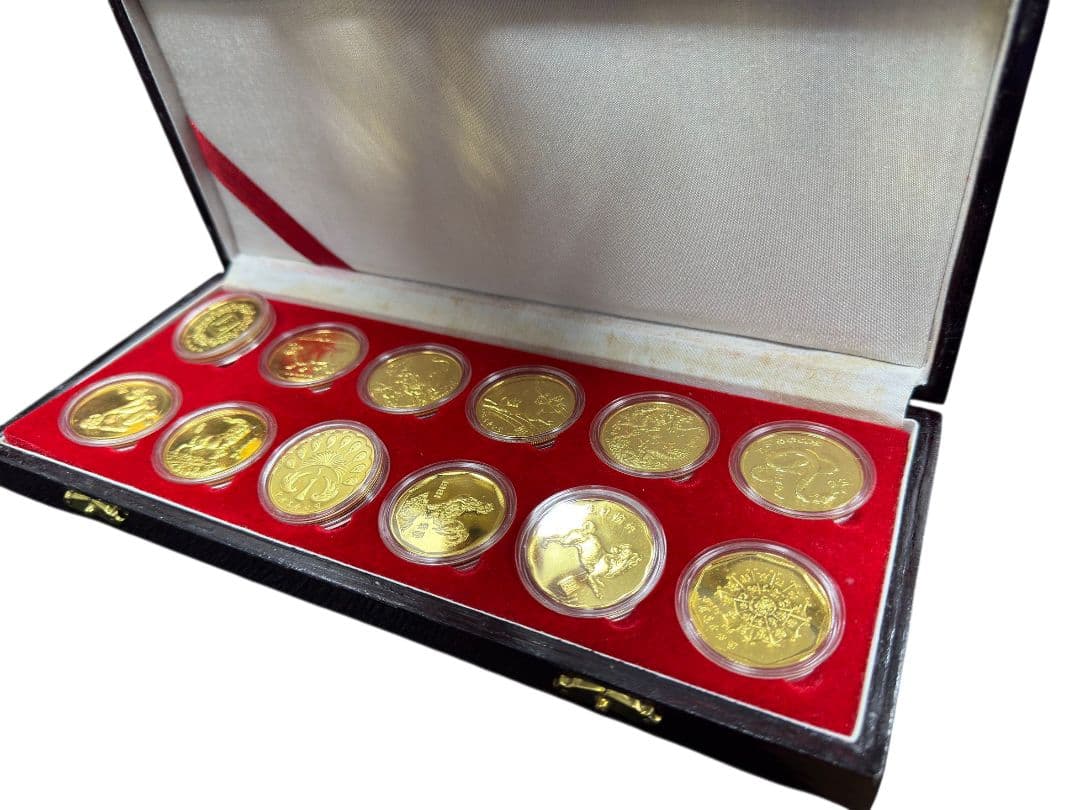 上海造幣廠 精製 十二生肖紀念章 12枚フルセット／1986〜1993年頃