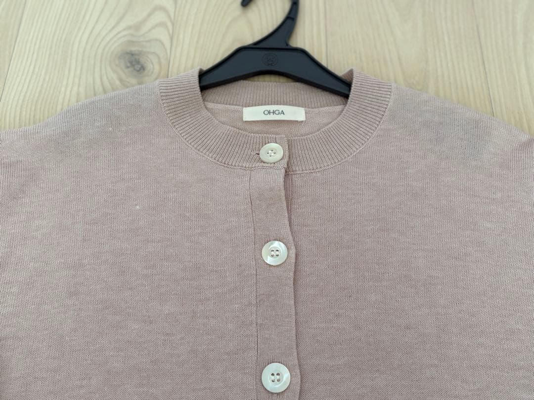 OHGA オーガ　フリルニットカーディガン