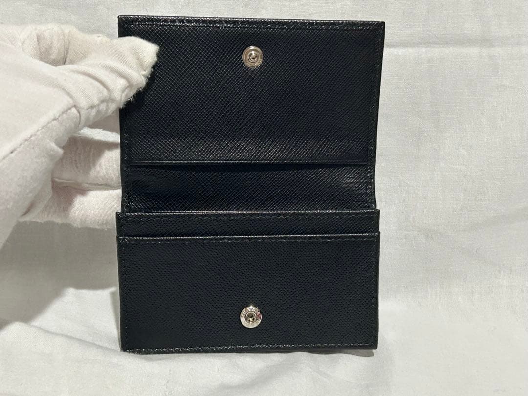 新品　PRADA ブラック レザー 名刺入れ
