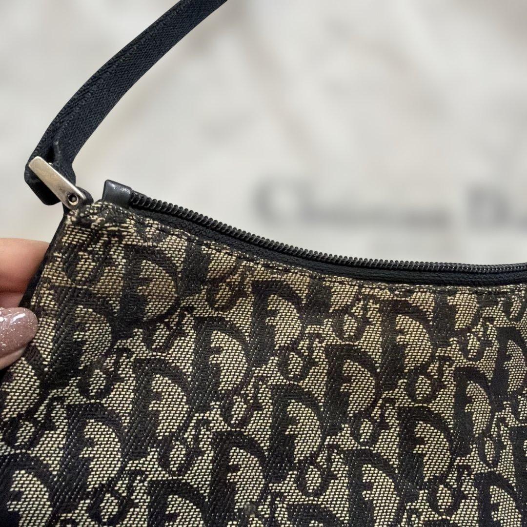 ディオール dior トロッター 黒 ハンドバッグ