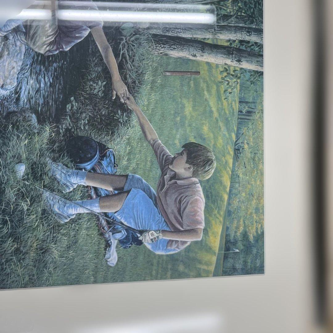 R.A.FINLAYSON 額装絵画 横70cm×縦55cm