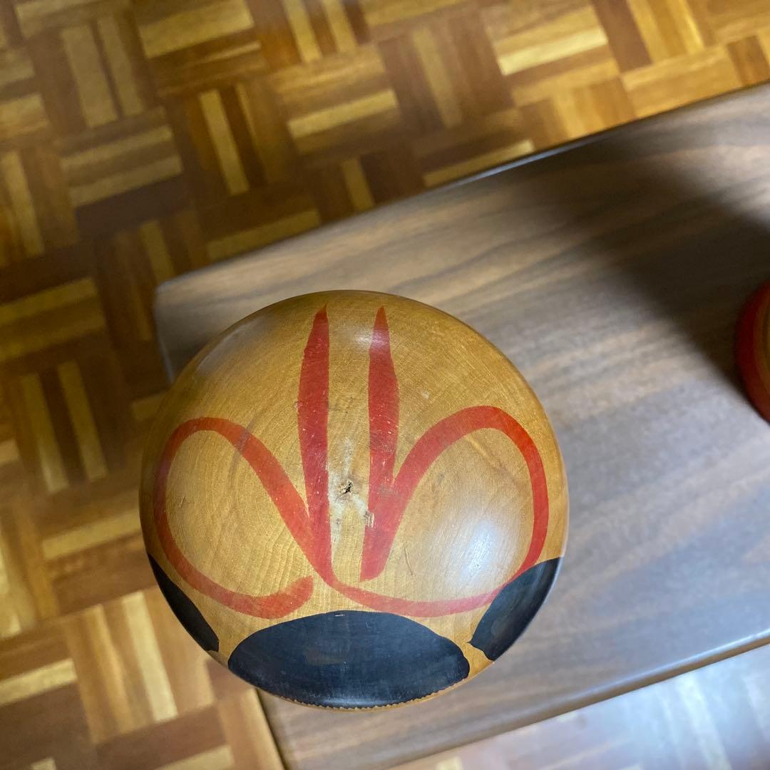 小椋久太郎作　秋田木地山現代名工　達磨こけし　伝統こけし