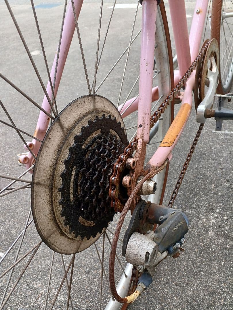 tokyobike bisou★スタッガードフレーム★7段変速★カラー:モモ