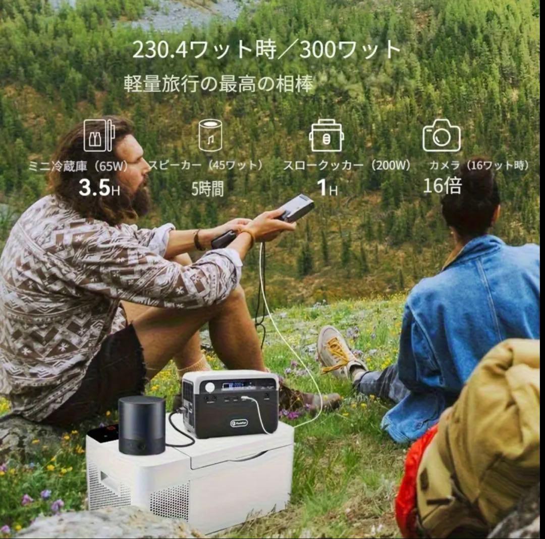 FlashFish ポータブル電源 BP030B 300W 230.4Wh