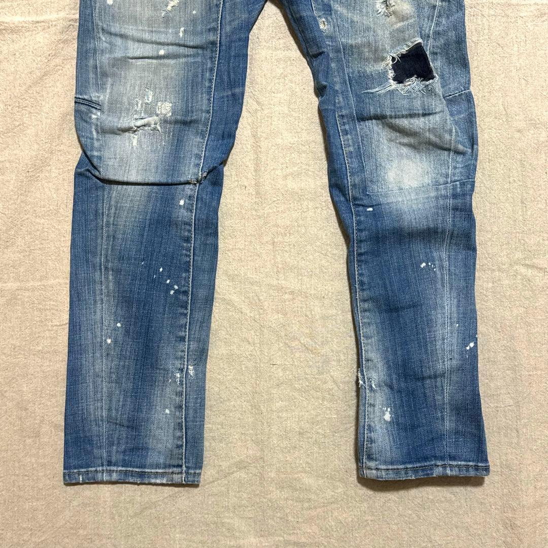 DSQUARED2 TIDY BIKDER JEAN インディゴ ダメージ加工