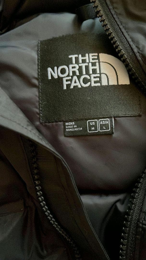 美品L ノースフェイス　ヌプシ ブラック 700fill ダウンジャケット
