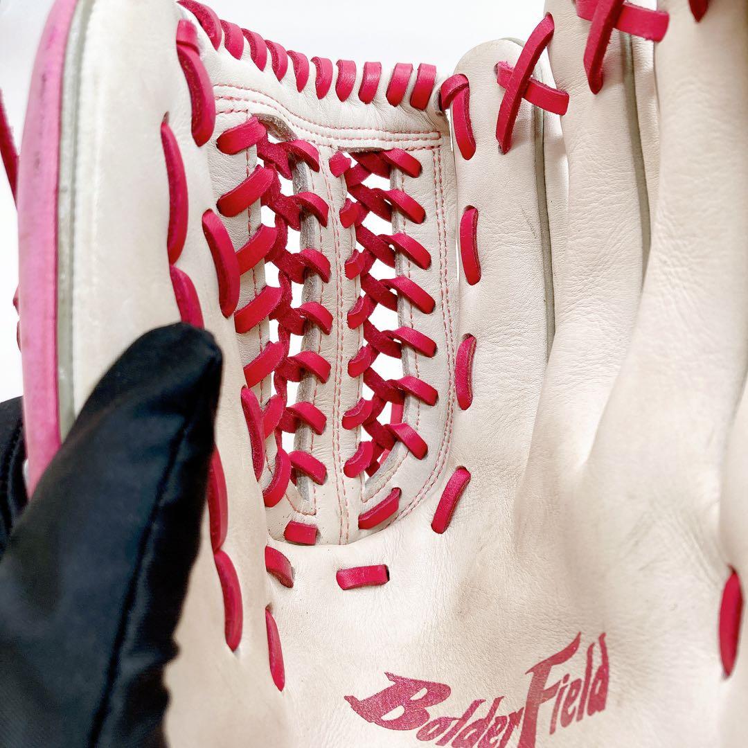 ✨美品✨ローリングス ボルダーフィールド 軟式グローブ ピンク ホワイト 大人用