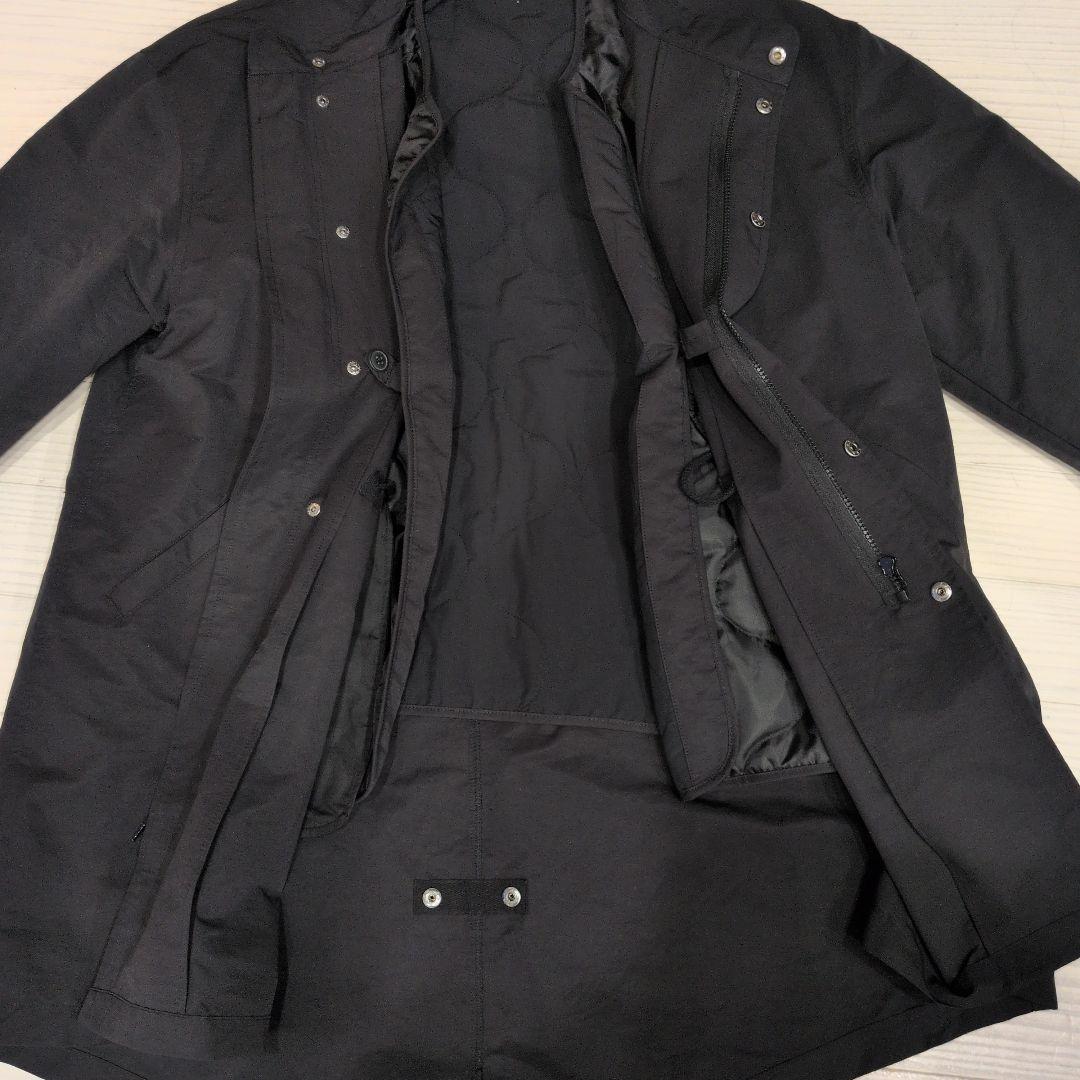 新品KEYMEMORY ブラックモッズコート