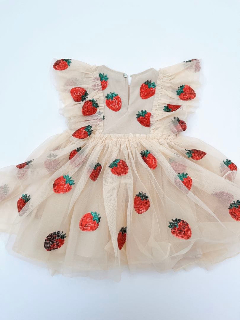 コンゲススロイド　チュールいちごドレス　2Y