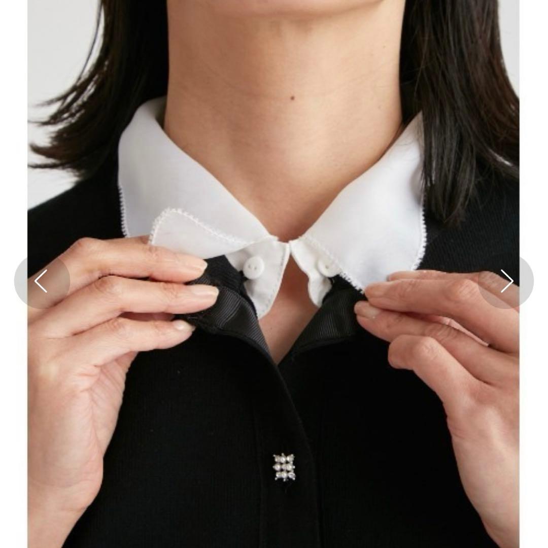 CELFORD デタッチャブル総針カーディガン　ブラック