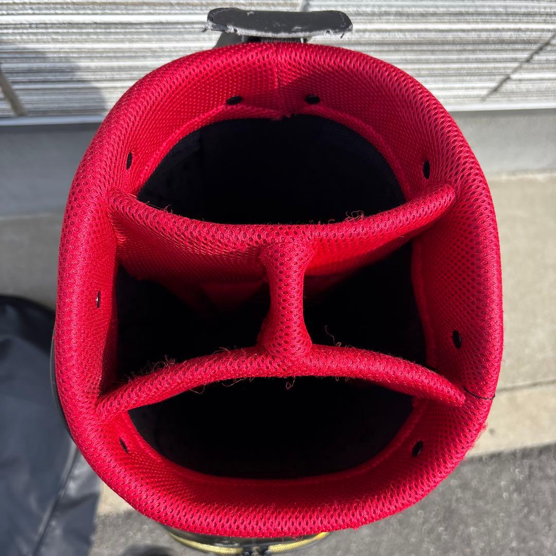 オークリー スカル キャディバッグ ブラックxゴールド　大容量