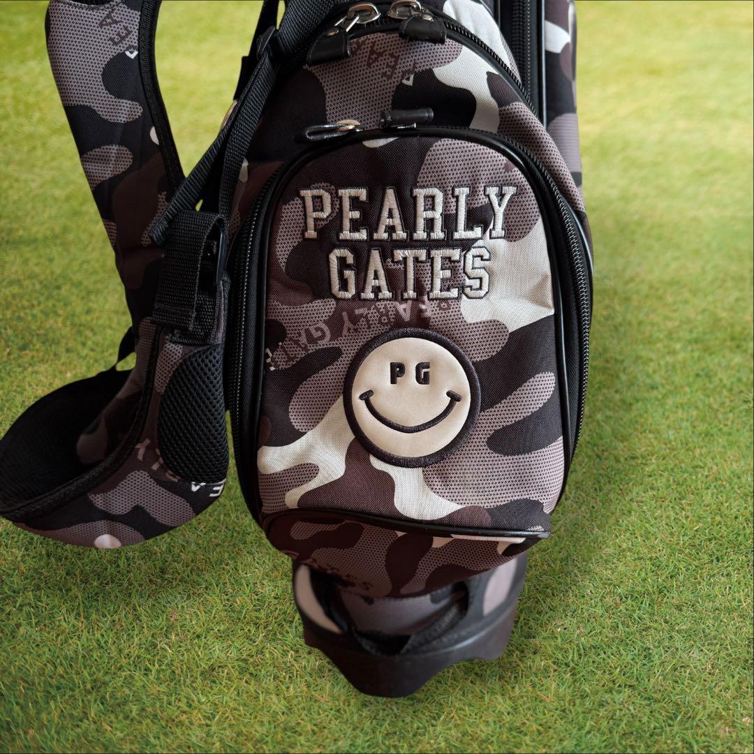 パーリーゲイツ　キャディバッグ　迷彩　カモ柄　ショルダー式　スタンド式　軽量