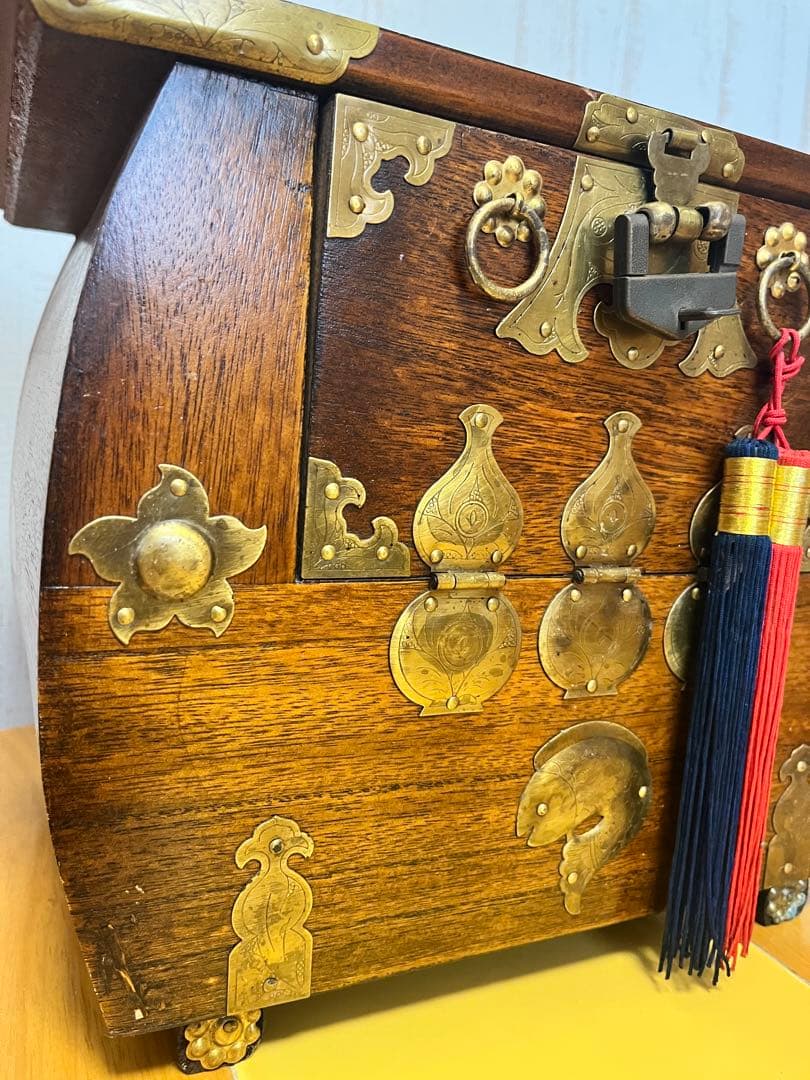 李朝家具　アンティーク　バンダジ　韓国　キャビネット　骨董 　ヴィンテージ