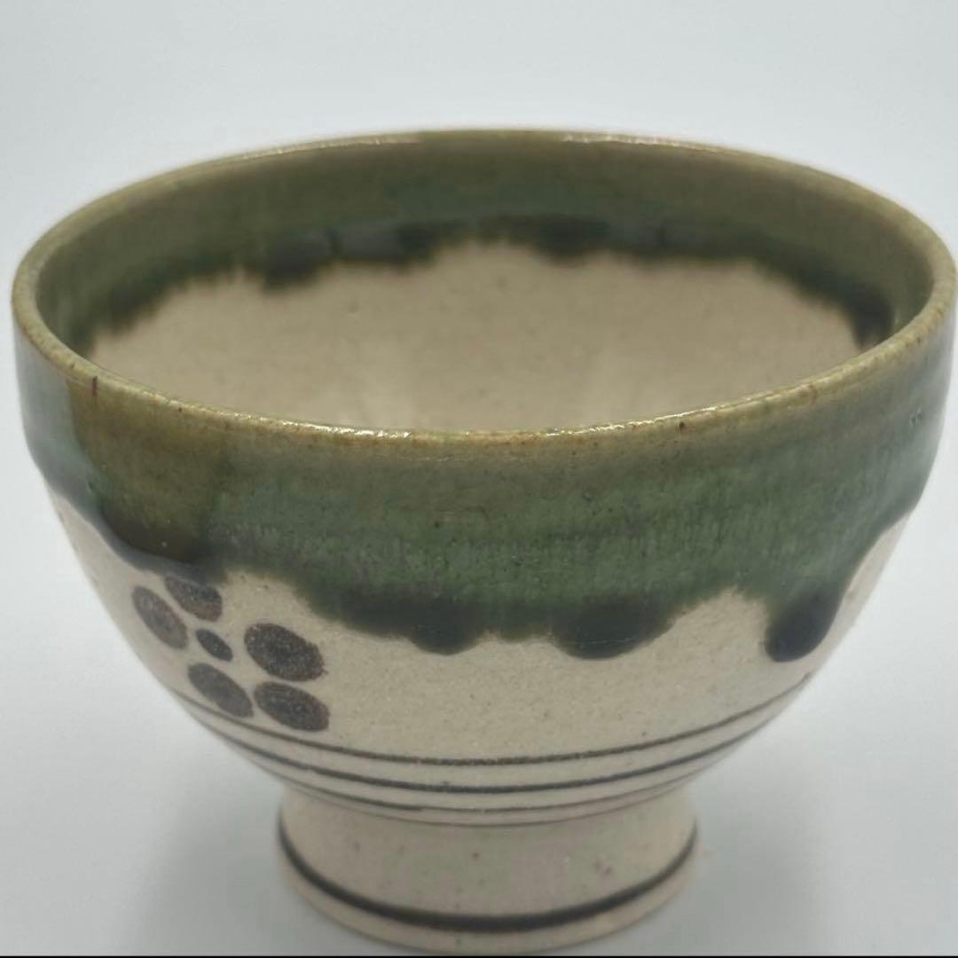 加藤光右衛門作　織部汲み出し茶碗　5客揃　共箱