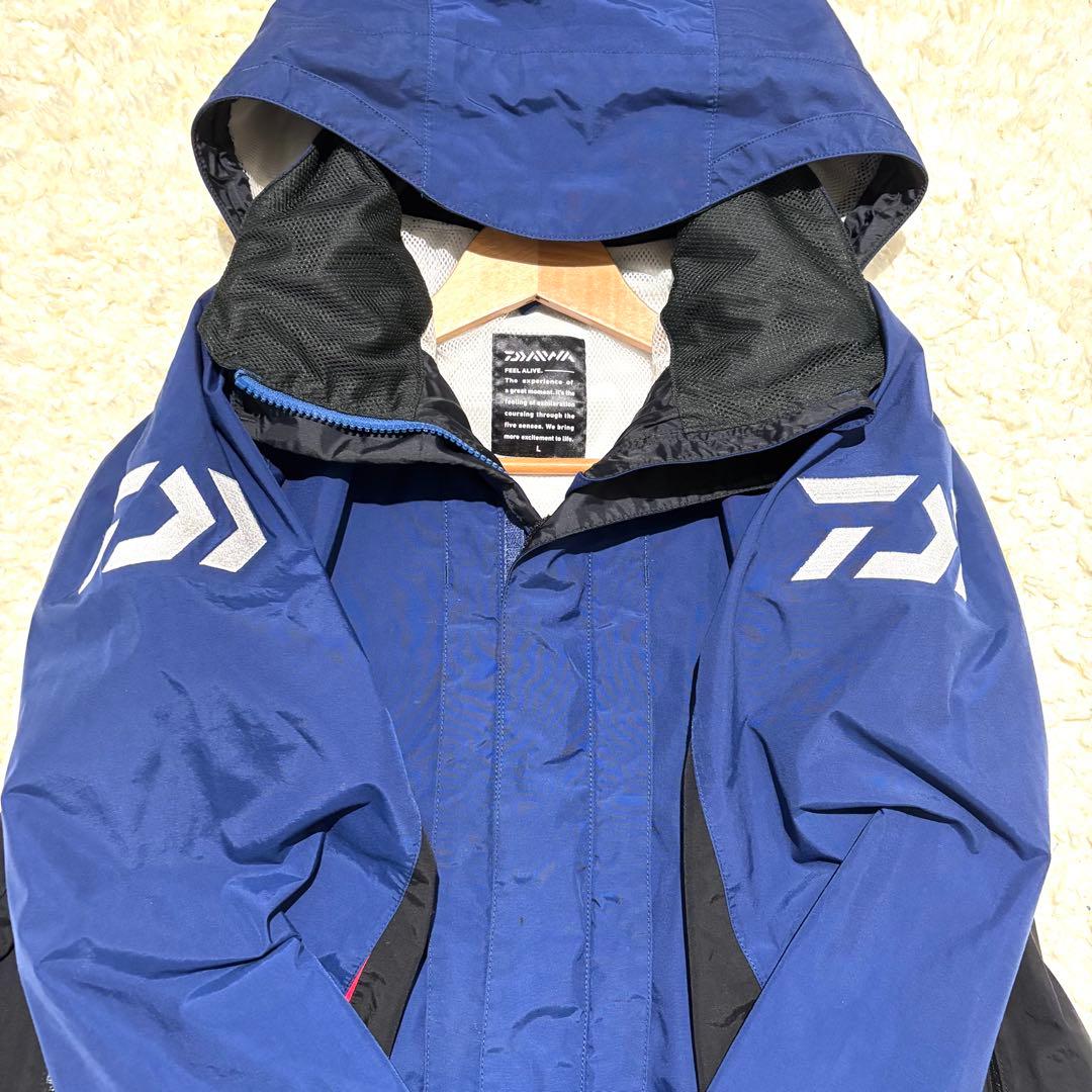 DAIWA レインマックス　メンズ　L セットアップ　ブルー/ブラック