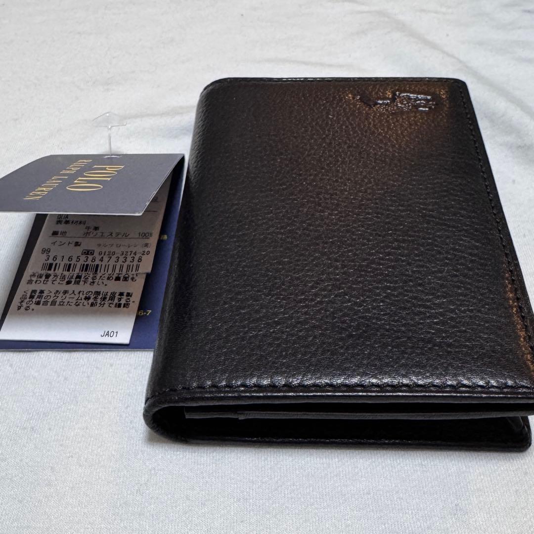 【新品未使用】POLO RALPH LAUREN 黒 レザー 名刺入れ