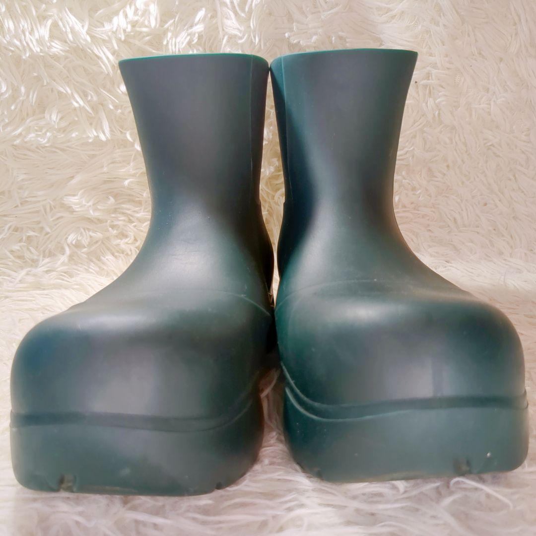 美品 BOTTEGA VENETA (23cm) ボッテガ パドルブーツ 緑