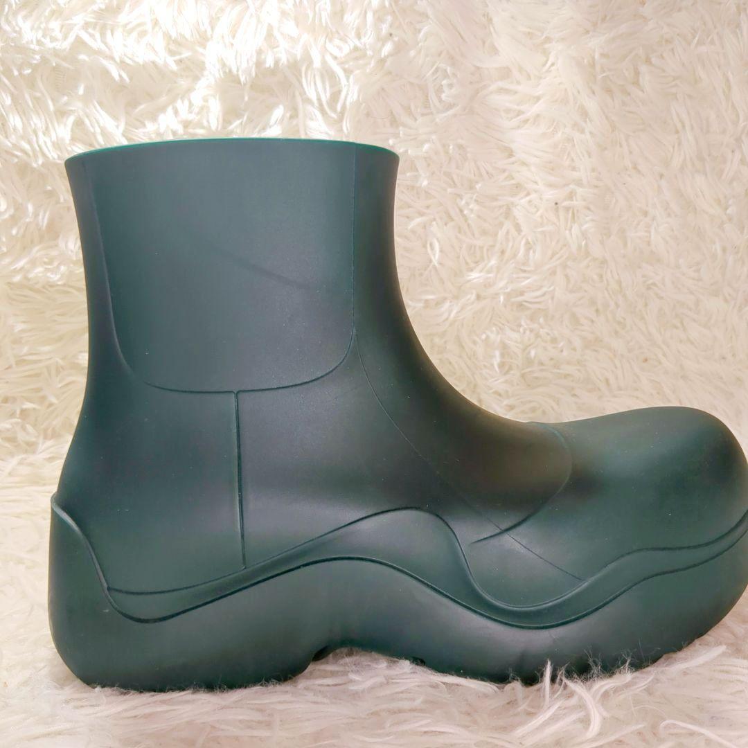 美品 BOTTEGA VENETA (23cm) ボッテガ パドルブーツ 緑