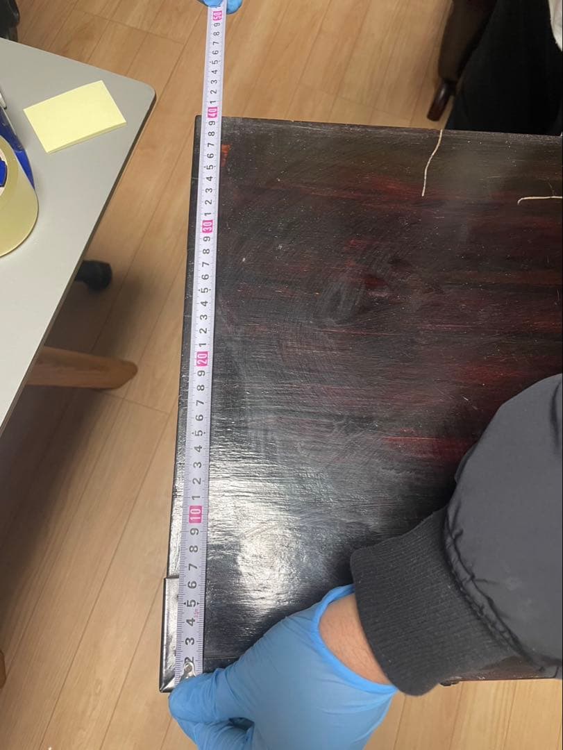 仙台箪笥 小箪笥 階段箪笥風 飾り棚 打ち出し金具 漆塗り風 民芸家具