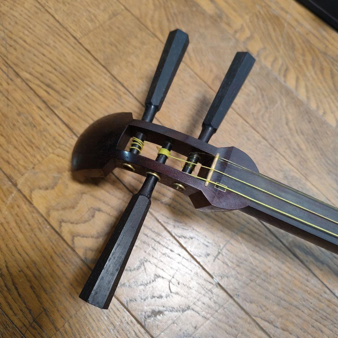 太棹 三味線本体 バチ、ケース付き