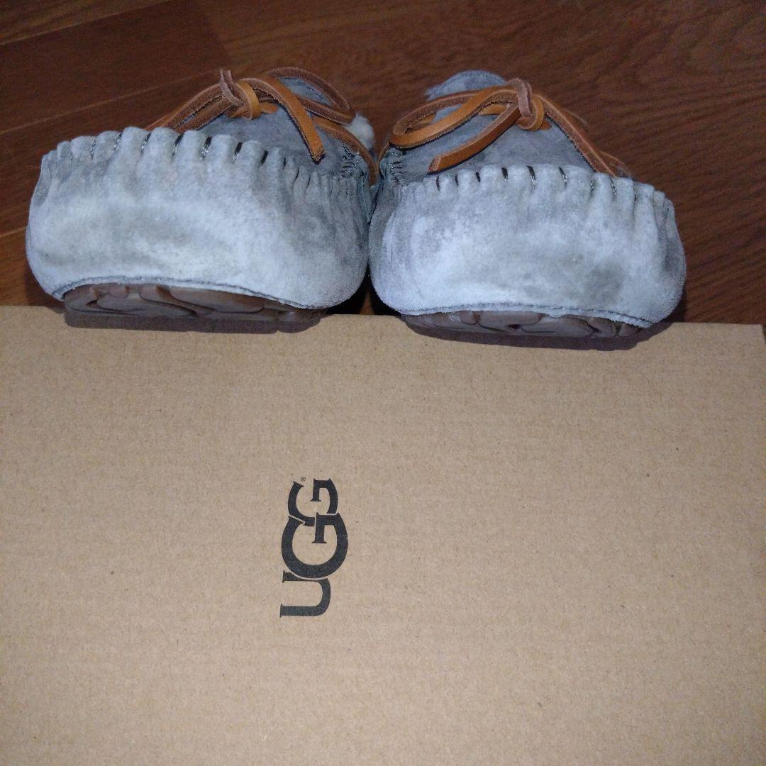 UGG グレー モカシン シープスキン　23cm
