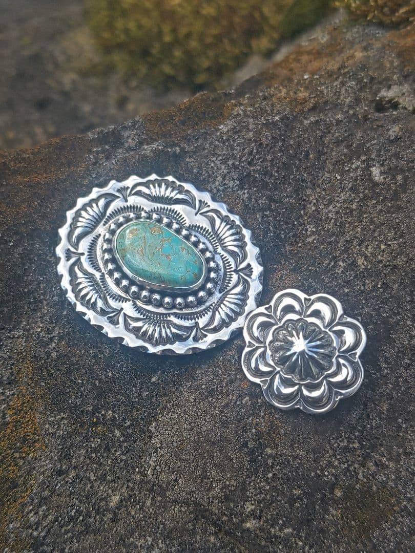 在庫処分! 最終値下げ! リポウズ スタンプワーク ハチタターコイズ ペンダント