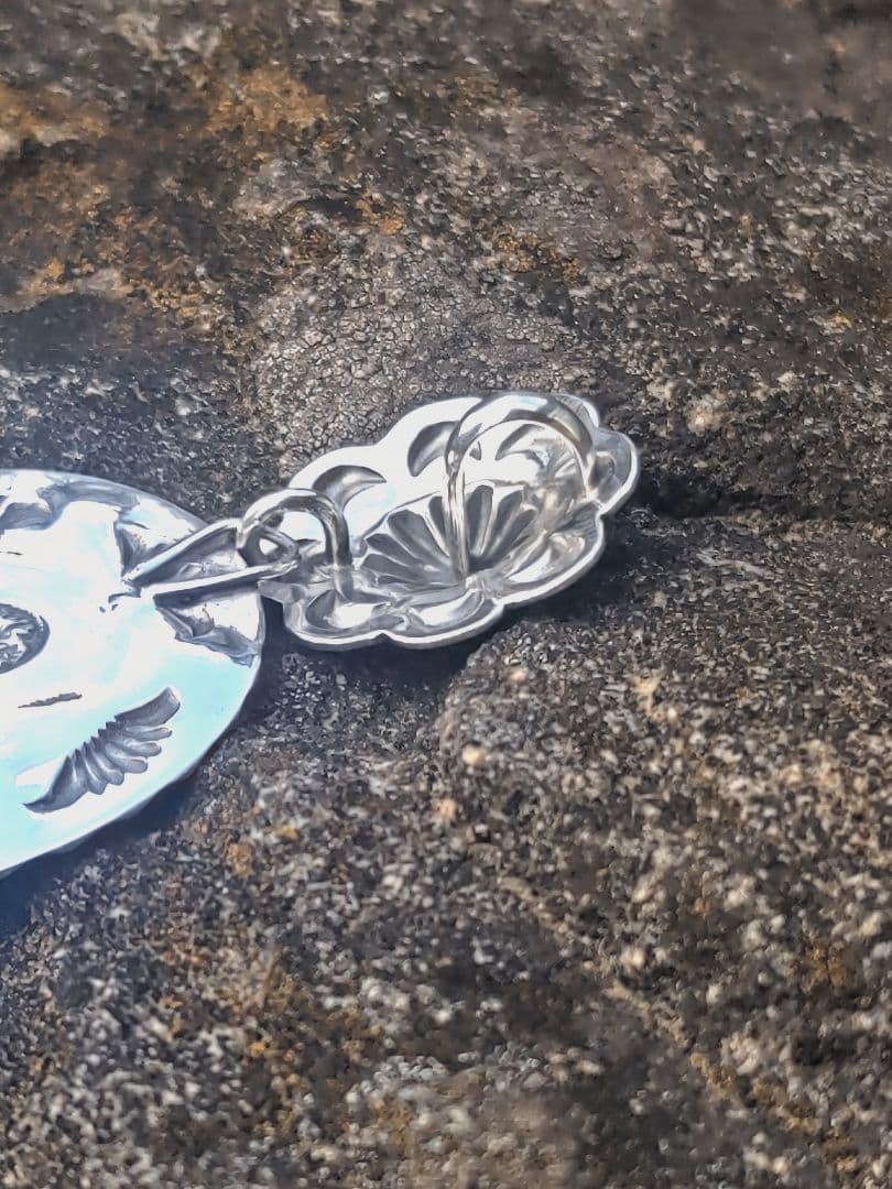 在庫処分! 最終値下げ! リポウズ スタンプワーク ハチタターコイズ ペンダント