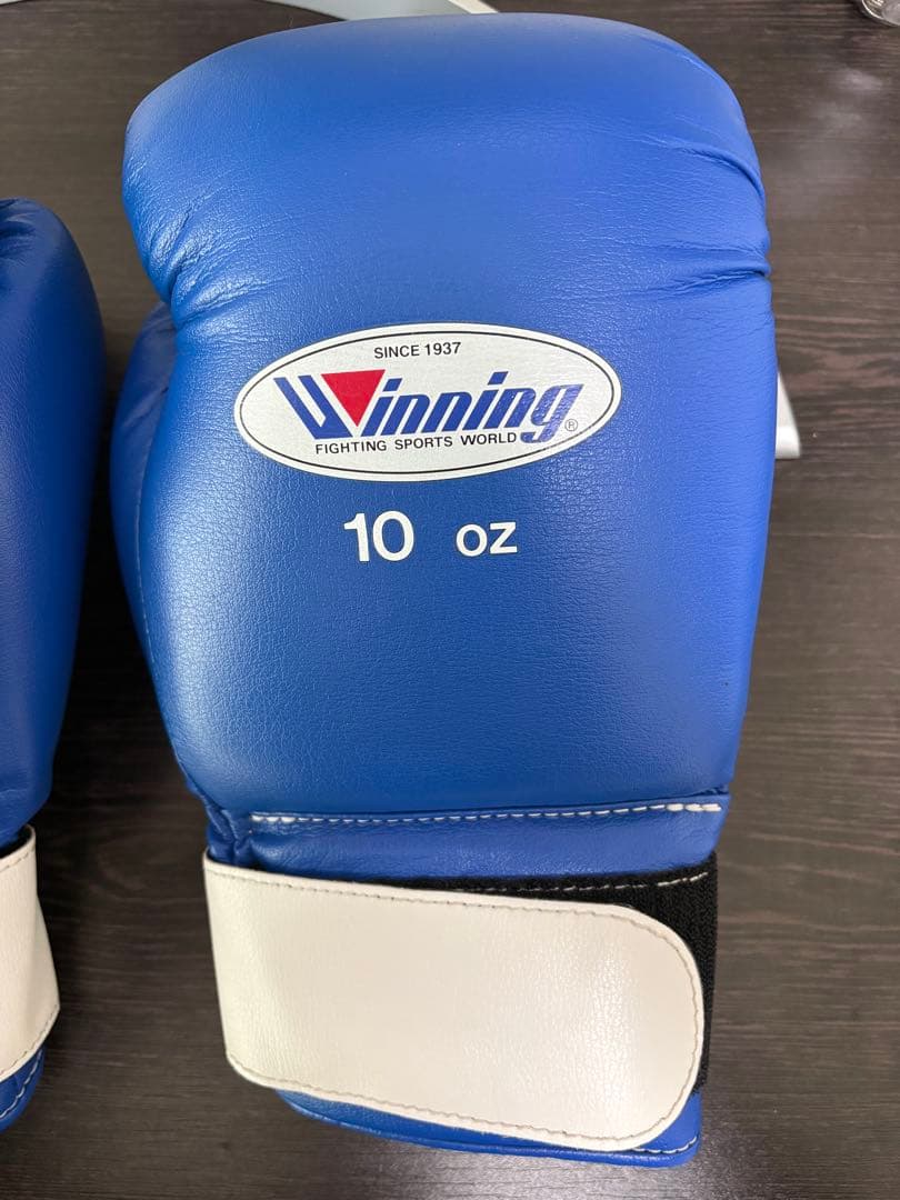 Winning ボクシンググローブ 10 oz 青　新品未使用　ソフトタイプ