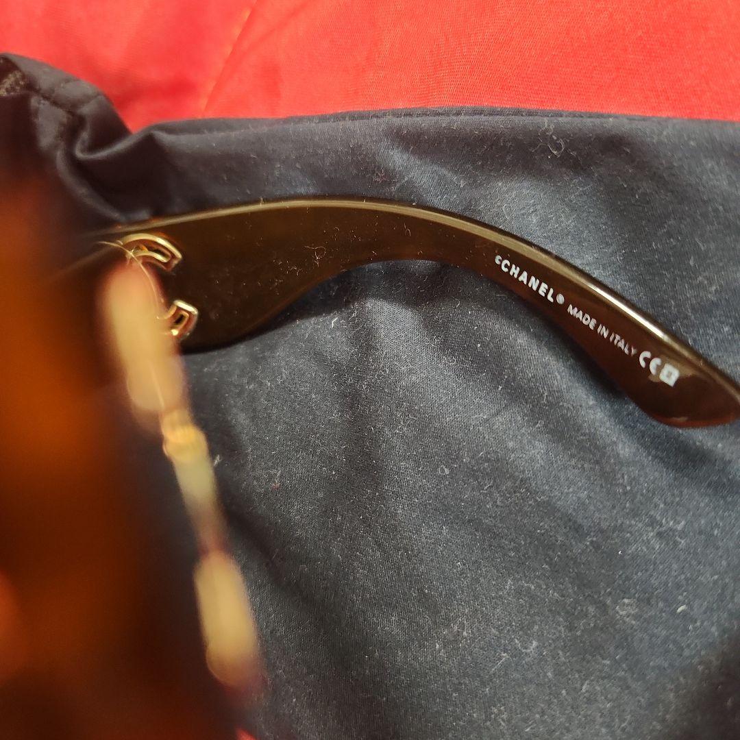 CHANEL スクエア サングラス シャネル　ブラウン